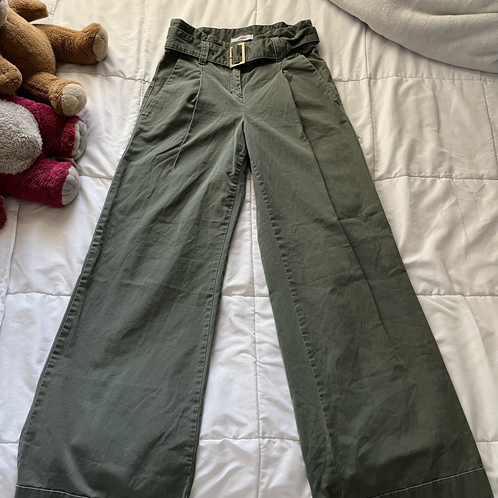 Express Olive Green Trousers